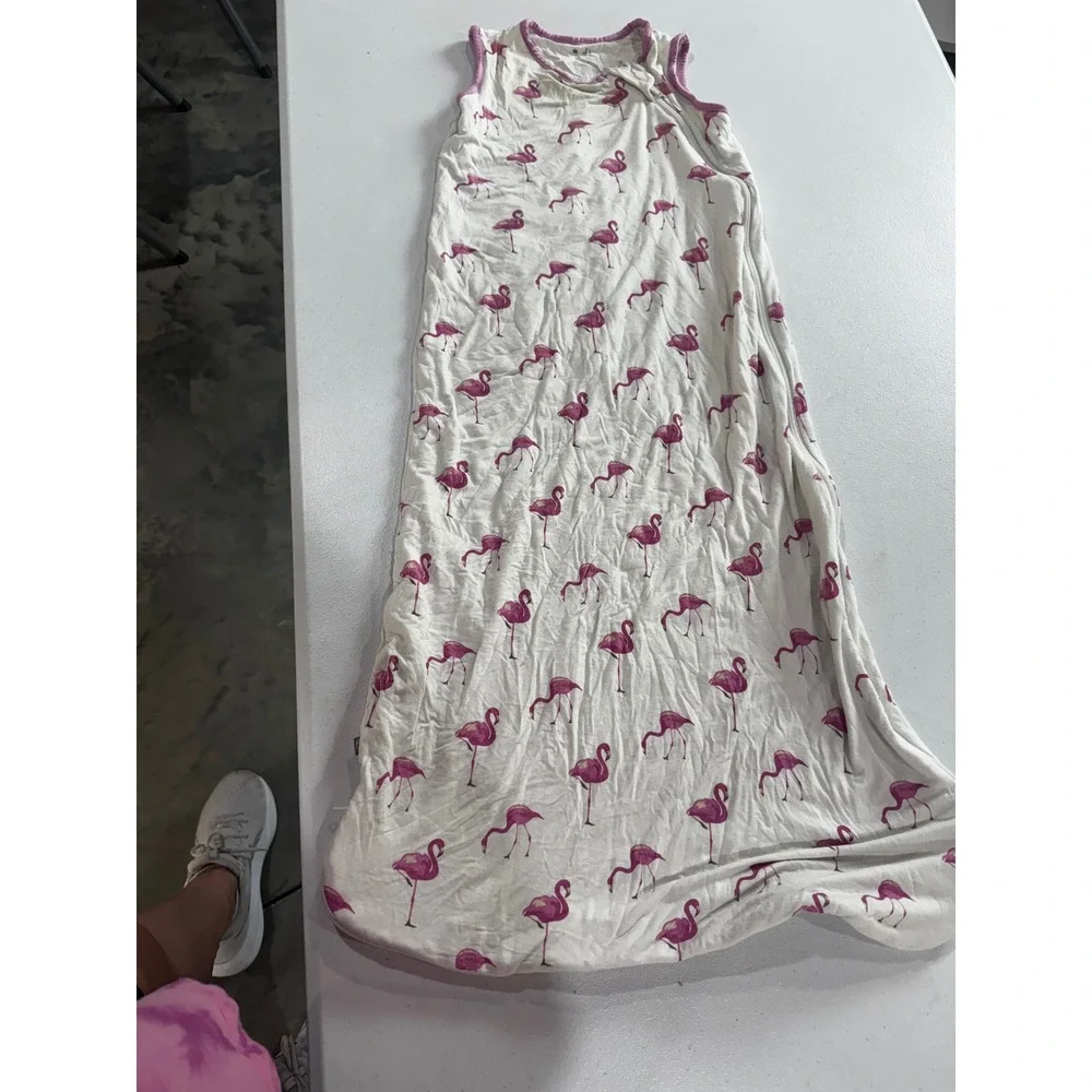 Kyte Baby Flamingo Bamboo Sleep Bag TOG Pink White 18-36 Months Wearable Blanket